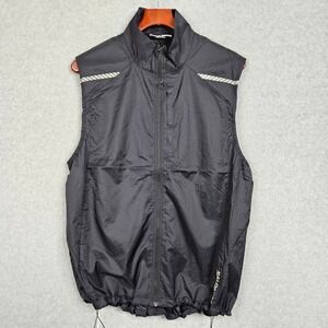 Salomon Sense Slim Fit Flow Vest Deep Black Lightweight Running Hiking Men Sz XL